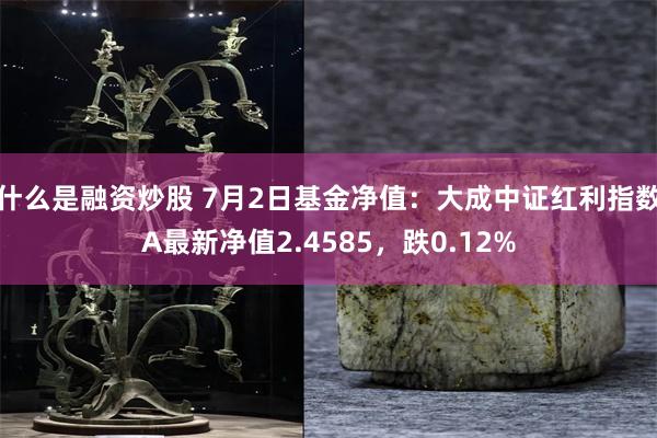 什么是融资炒股 7月2日基金净值：大成中证红利指数A最新净值2.4585，跌0.12%