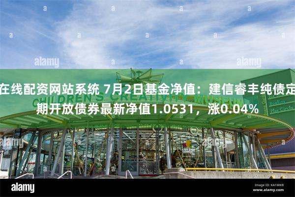 在线配资网站系统 7月2日基金净值：建信睿丰纯债定期开放债券最新净值1.0531，涨0.04%