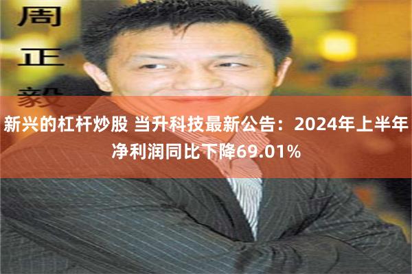 新兴的杠杆炒股 当升科技最新公告：2024年上半年净利润同比下降69.01%