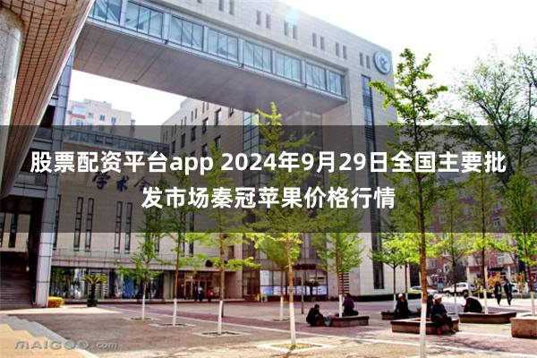 股票配资平台app 2024年9月29日全国主要批发市场秦冠苹果价格行情