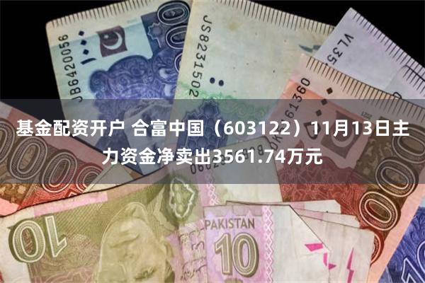 基金配资开户 合富中国（603122）11月13日主力资金净卖出3561.74万元